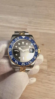 Seiko Mod Submariner 24H – Blueberry 2-Tone product video