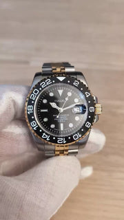 Seiko Mod Submariner 24H – Black Gold 2-Tone product video