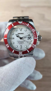 Seiko Mod Submariner Diver - Bright Orange product video