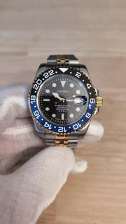 Seiko Mod Submariner 24H – Batman 2-Tone product video