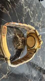 Seiko Mod Daytona - Gold Green actual product view 3