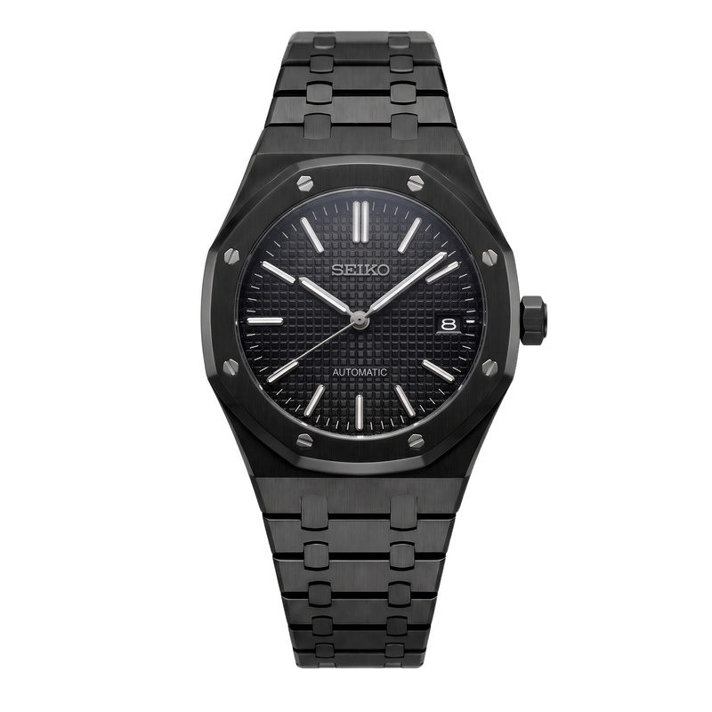 Seiko Mod Royal Oak – Stealth Black Dial