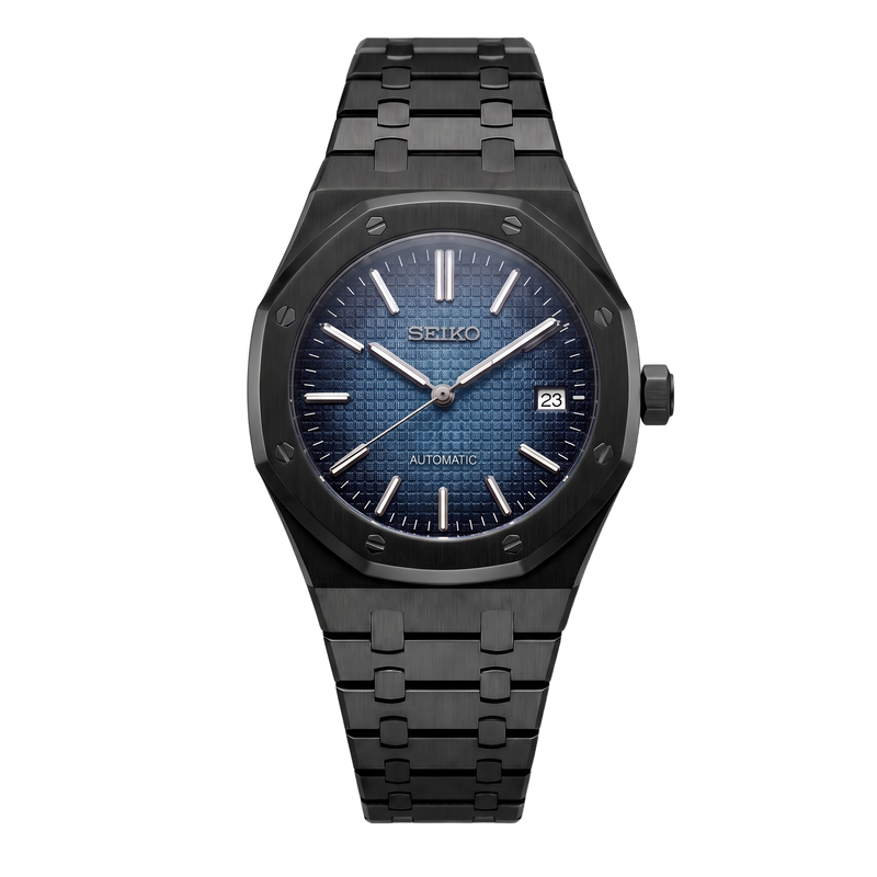 Seiko Mod Royal Oak – Stealth Blue Waffle Dial