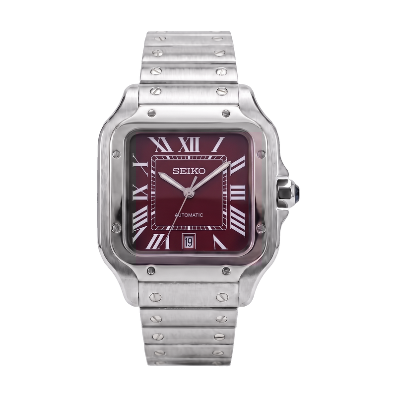 Seiko Mod Santos – Burgundy