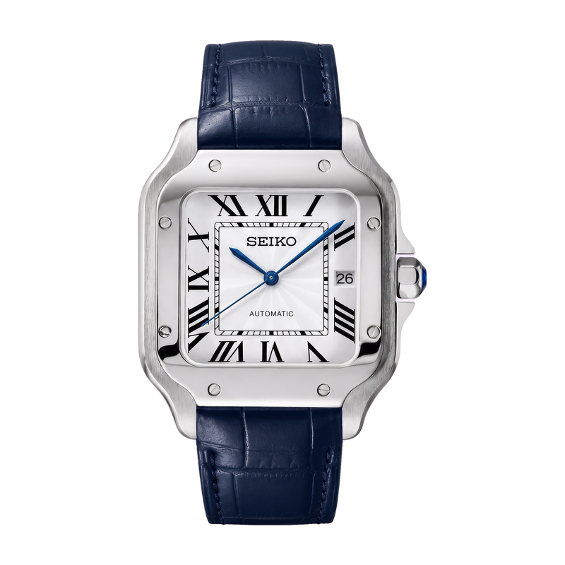 Seiko Mod Santos – Cuir Bleu