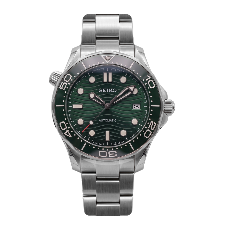 Seiko Mod Seamaster Diver – Green Wave Dial