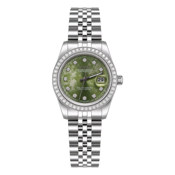 Seiko Mod Ladyjust - Olive Diamond