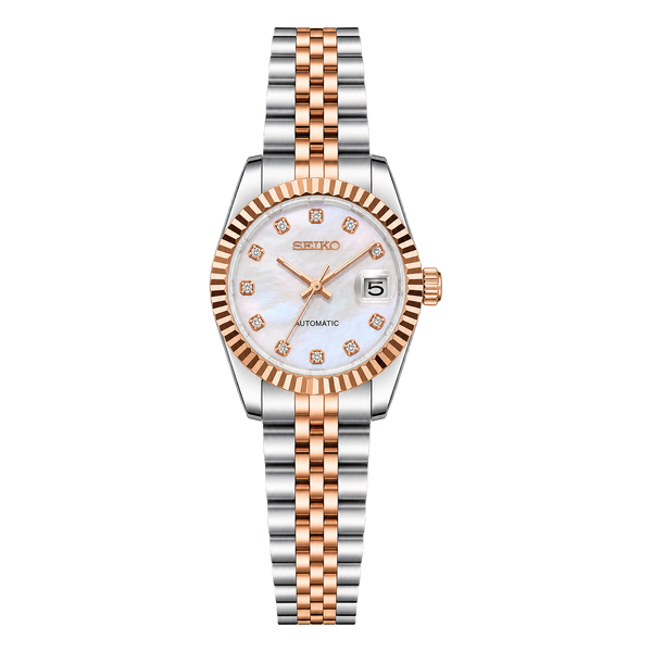 Seiko Mod Ladyjust - Rose Gold Pearl Diamond
