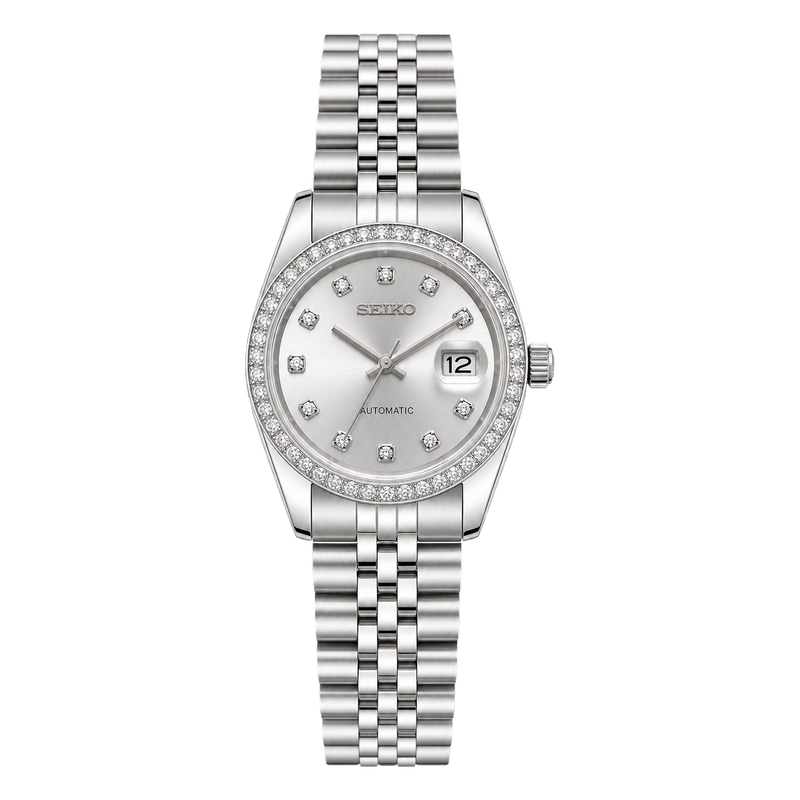 Seiko Mod Ladyjust - Silver Diamond studio product view