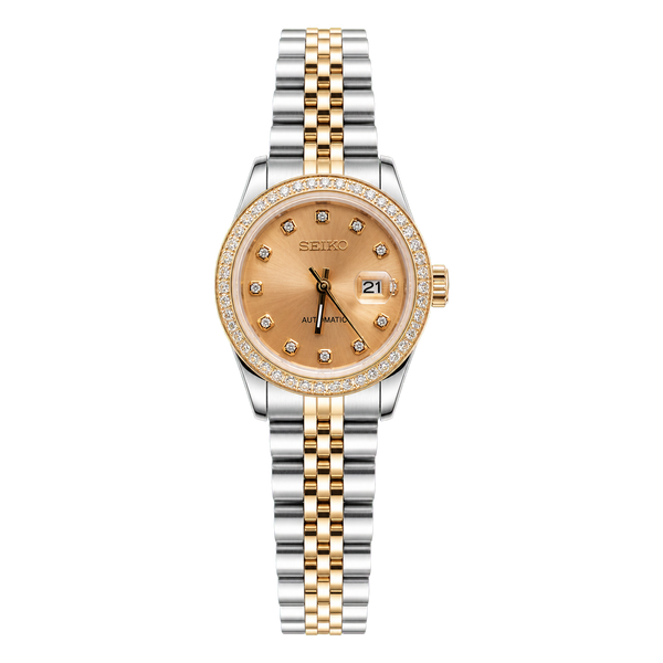 Seiko Mod Ladyjust - Two-Tone Champagne Diamond