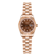 Seiko Mod Ladyjust - Two-Tone Cocoa Diamond studio product view