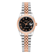 Seiko Mod Ladyjust - Two-Tone Rose Gold Black Roman studio product view