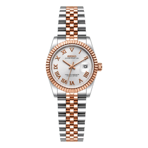 Seiko Mod Ladyjust - Two-Tone Rose Gold Champagne Dial
