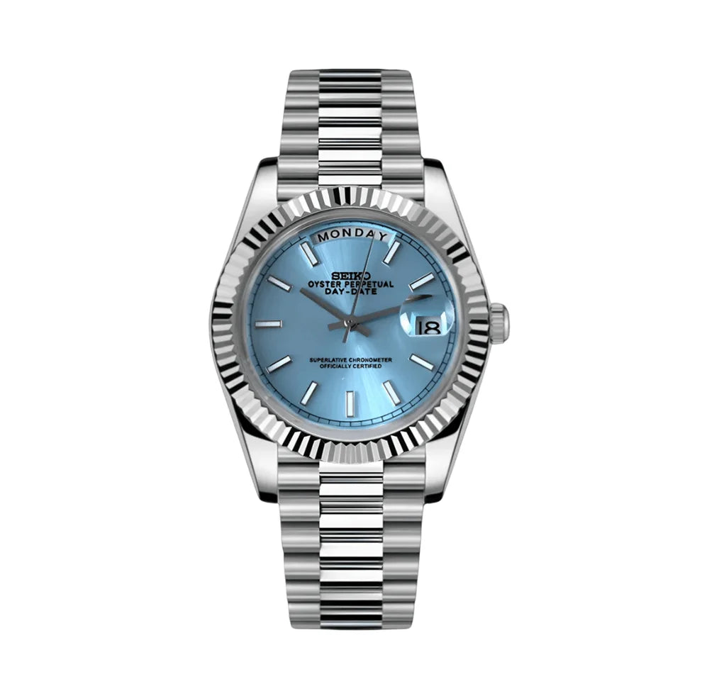 Seiko Mod Day-Date Tiffany Blue dial