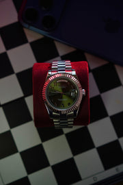 Seiko Mod Day-Date – Olive Arabic Dial supplier photo 5
