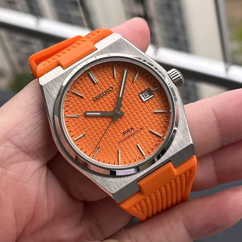 Seiko Mod PRX – Orange Rubber supplier photo 2