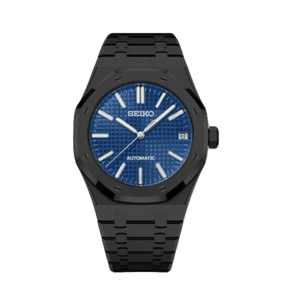 Seiko Mod Royal Oak – Stealth Blue Waffle Dial