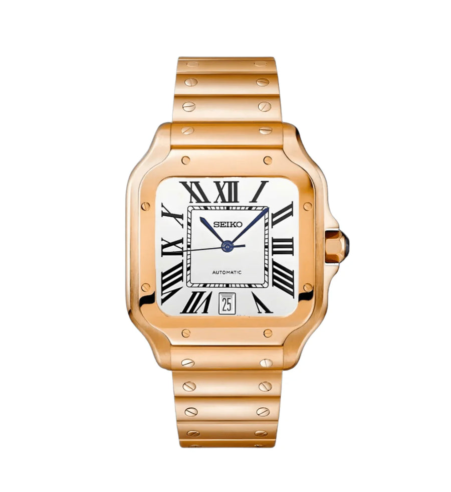 Seiko Mod Santos – Full Rose Gold