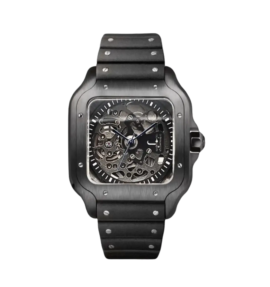 Seiko Mod Santos – Black Skeleton