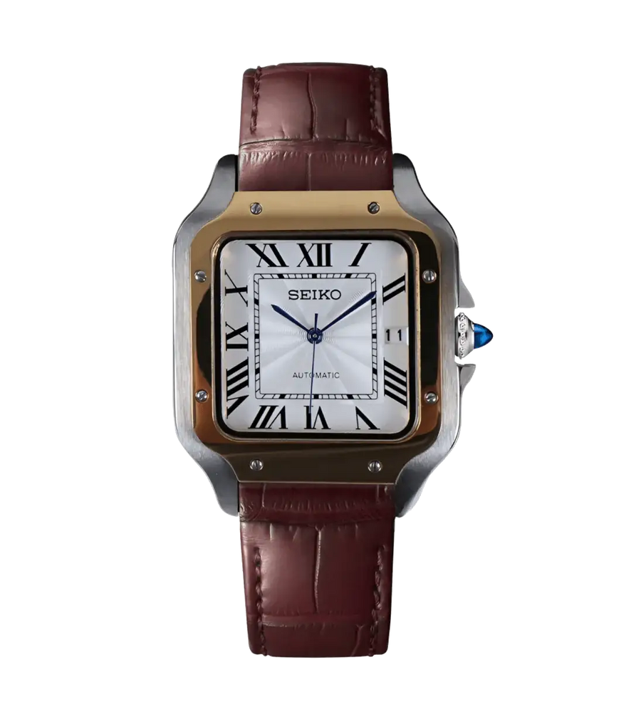 Seiko Mod Santos – Two-Tone Brown Leather
