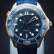 Seiko Mod Seamaster Diver – Rose Gold & Blue supplier photo 3