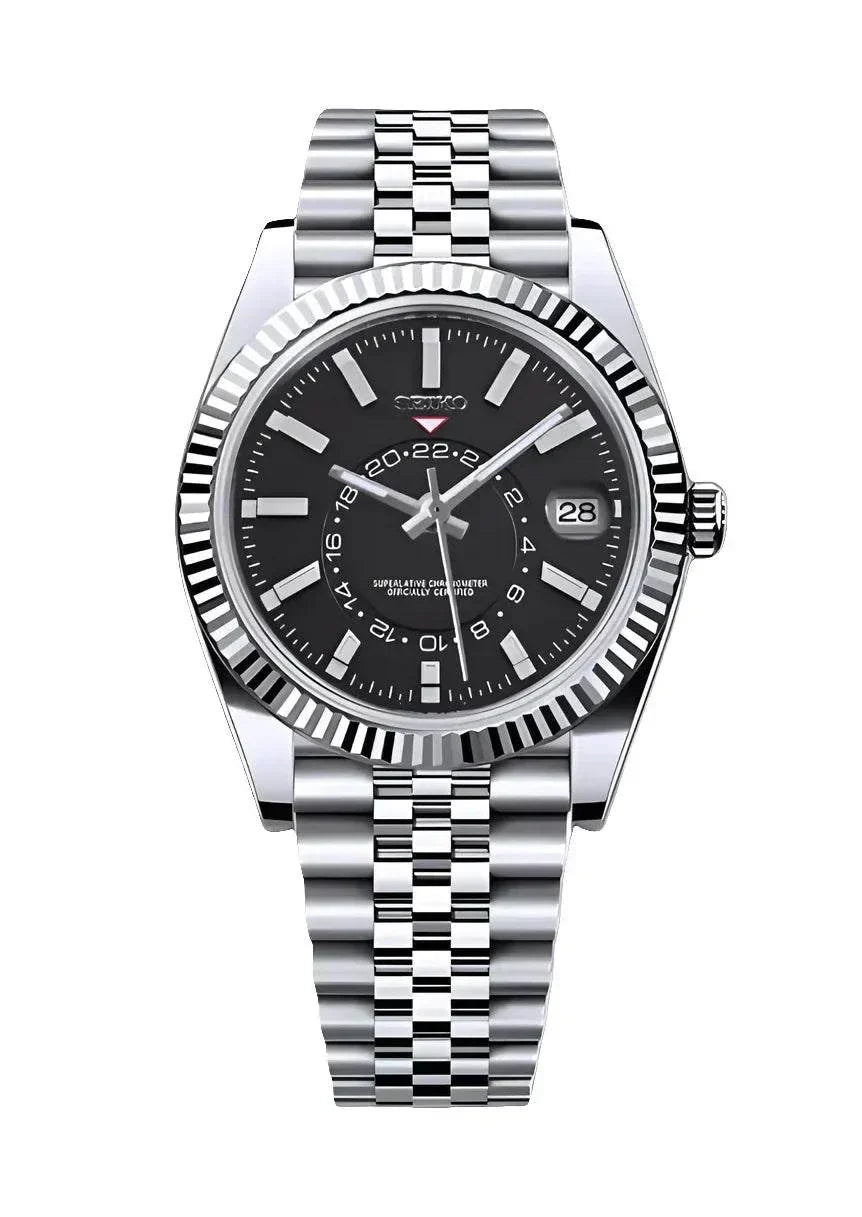 Seiko Mod Sky-Dweller Classic Black