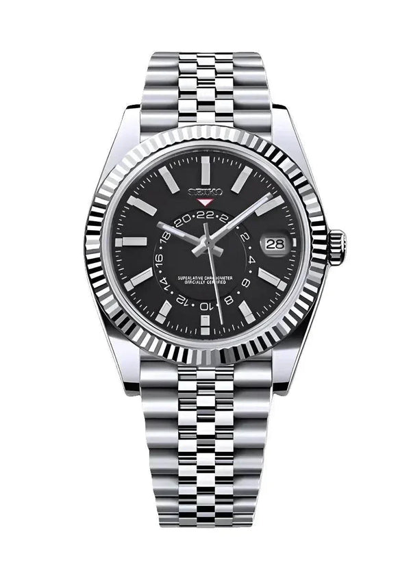Seiko Mod Sky-Dweller – Classic Black