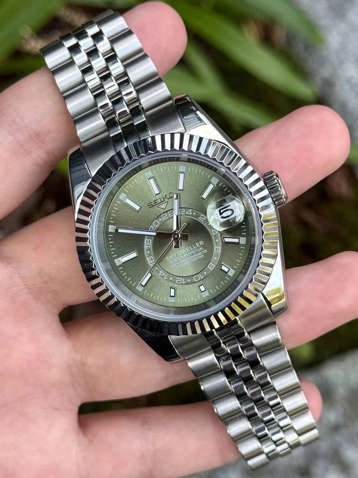 Seiko Mod Sky-Dweller – Olive Green Jubilee supplier photo 3