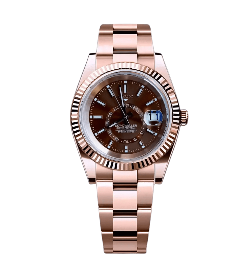 Seiko Mod Sky-Dweller Champagne