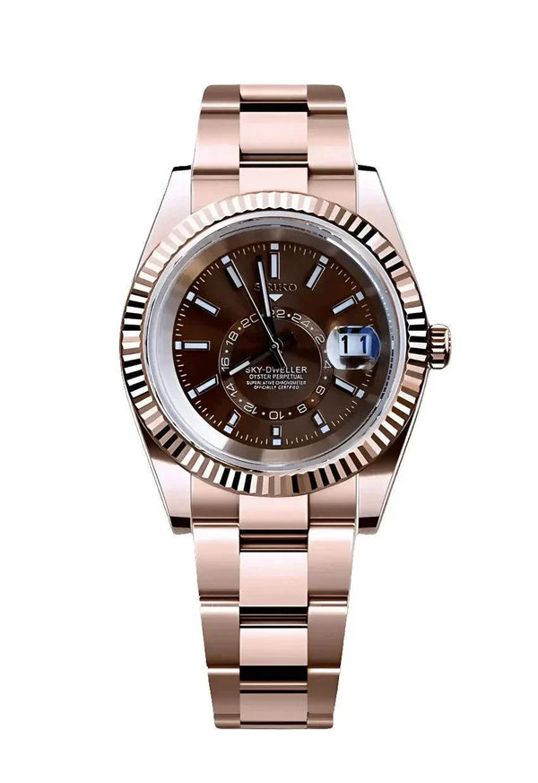 Seiko Mod Sky-Dweller – Rose Gold