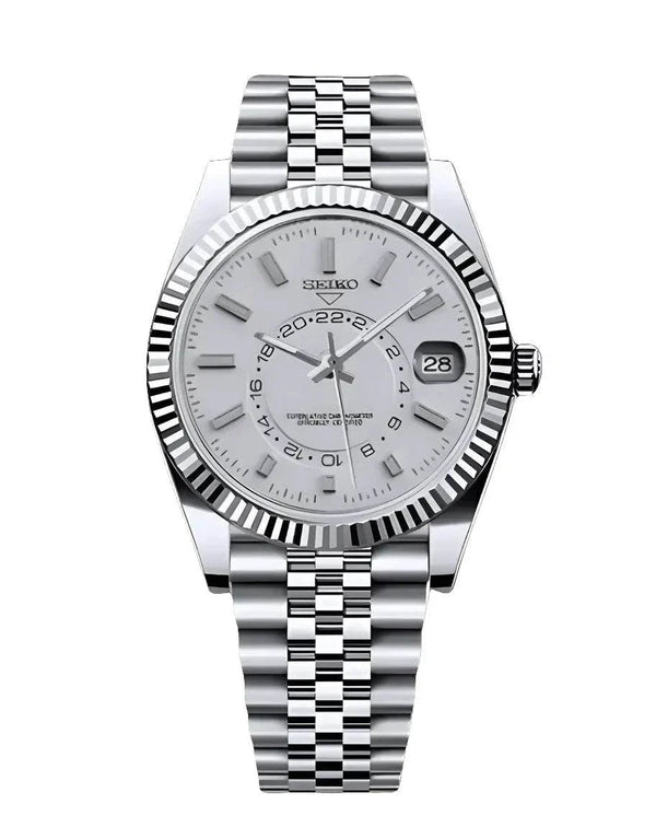Seiko Mod Sky-Dweller – White