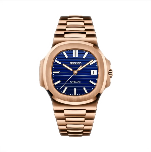 Seiko Mod Nautilus - Royal Rose Blue
