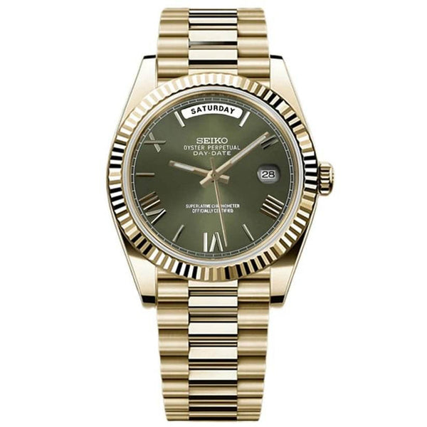 Seiko Mod Day-Date – Gold Khaki