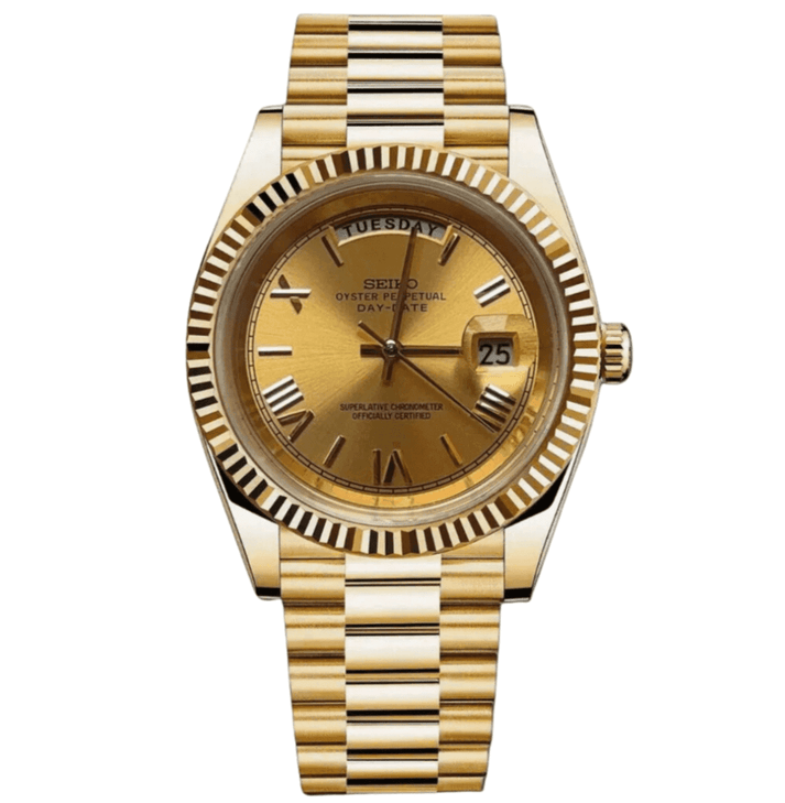 Seiko Mod Day-Date – Gold Champagne