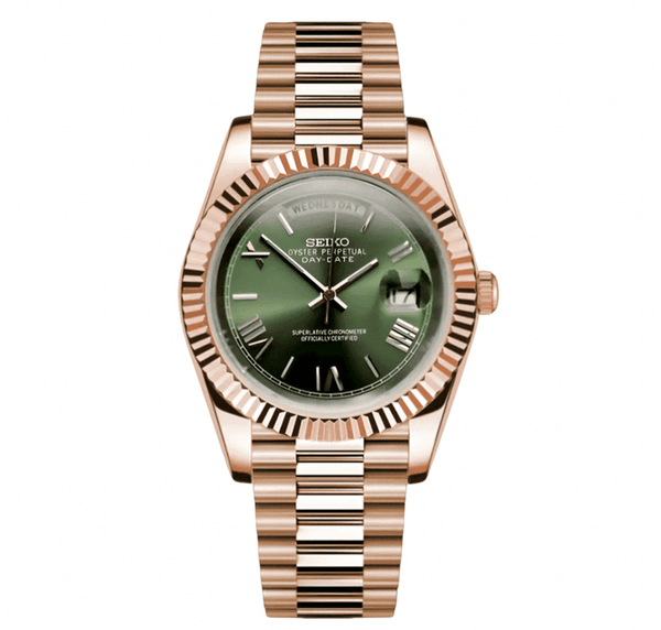 Seiko Mod Day-Date – Olive Green