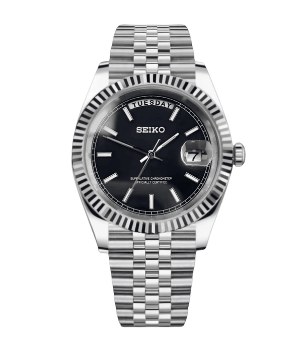 Seiko Mod Day-Date – Black Arabic Gold