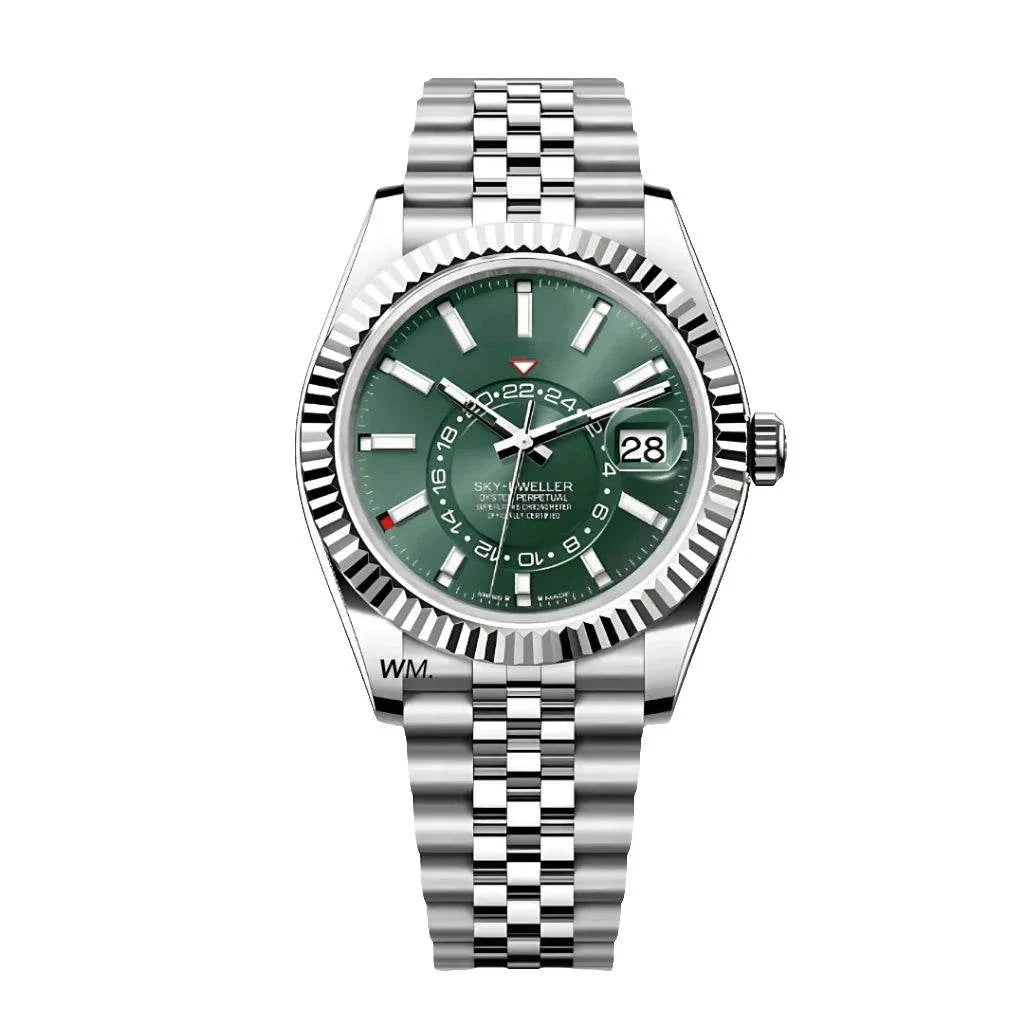 Seiko Mod Sky-Dweller Olive Green