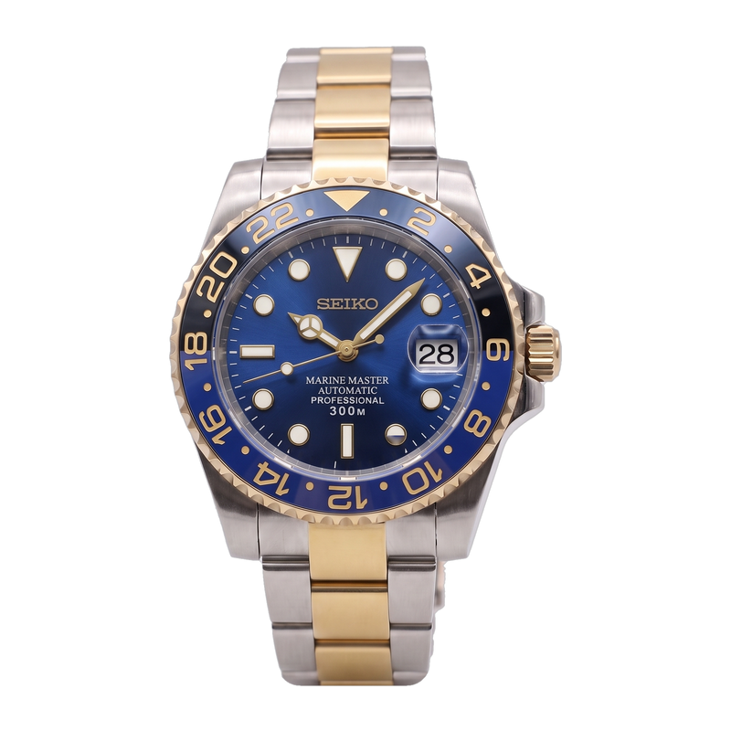 Seiko Mod Submariner 24H – Blue Batman Two-Tone