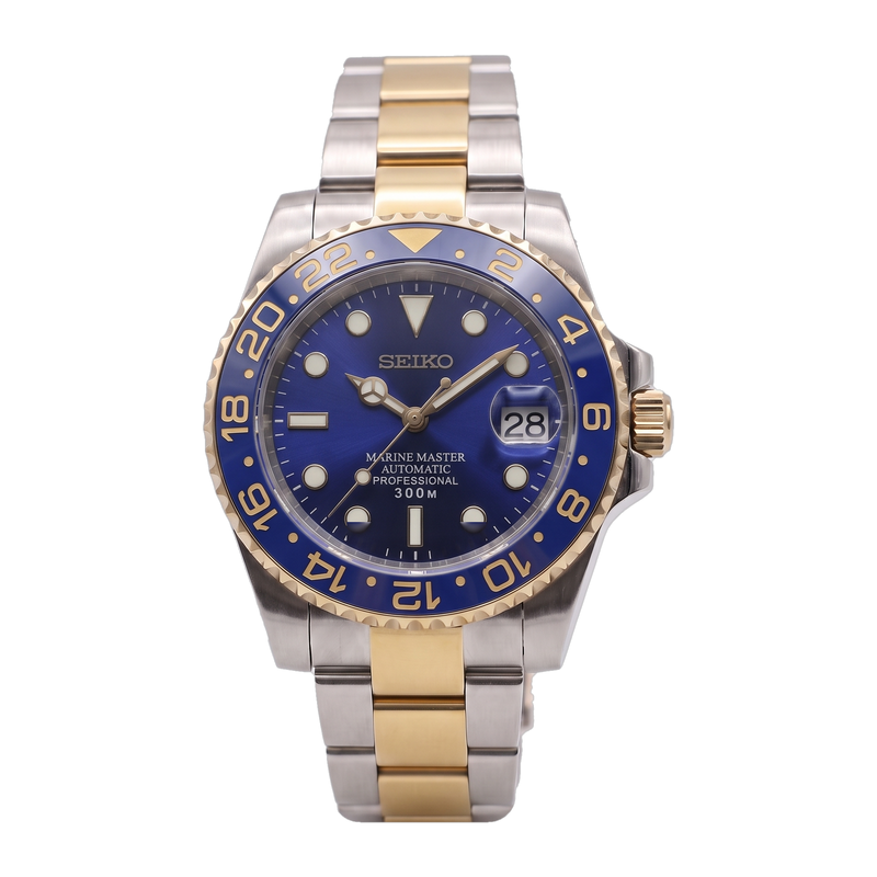 Seiko Mod Submariner 24H – Bluesy 2-Tone