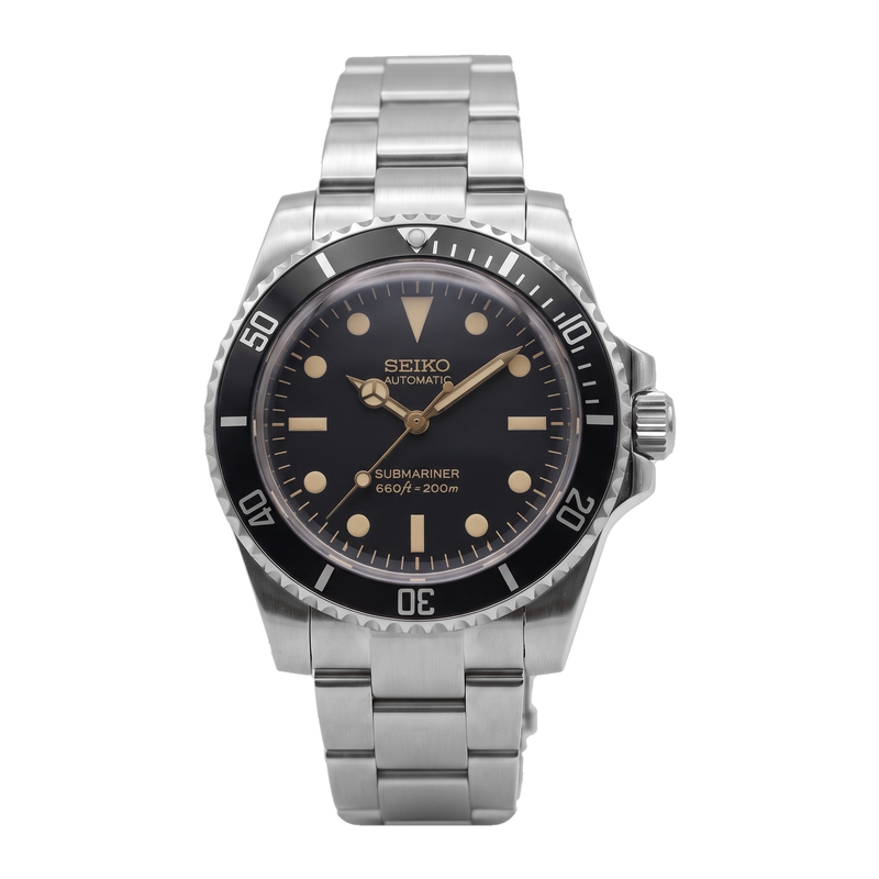 Seiko Mod Submariner – Vintage Gilt