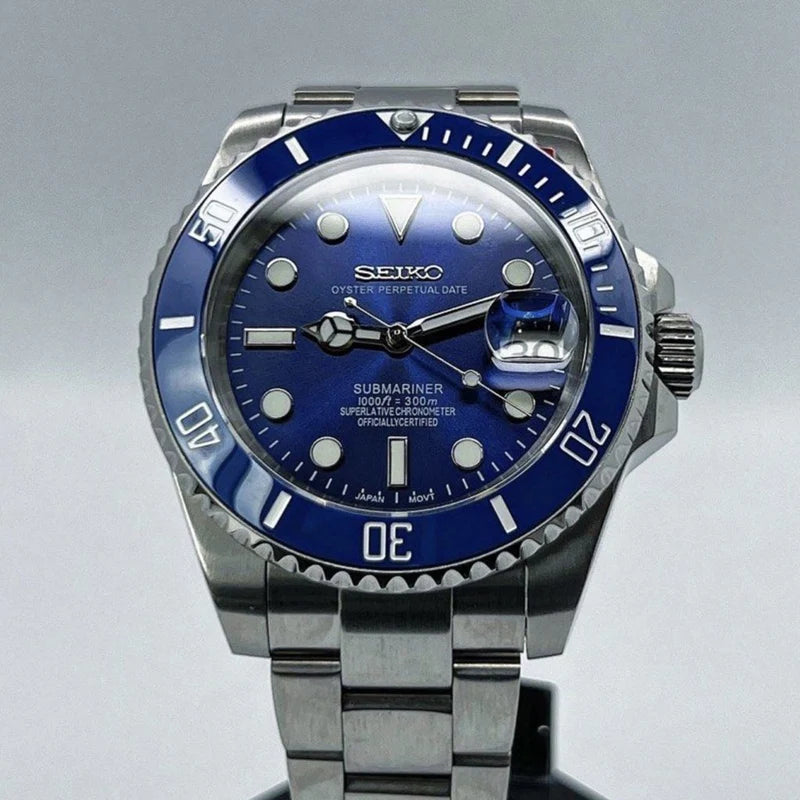 Seiko Mod Submariner - Royal Blue