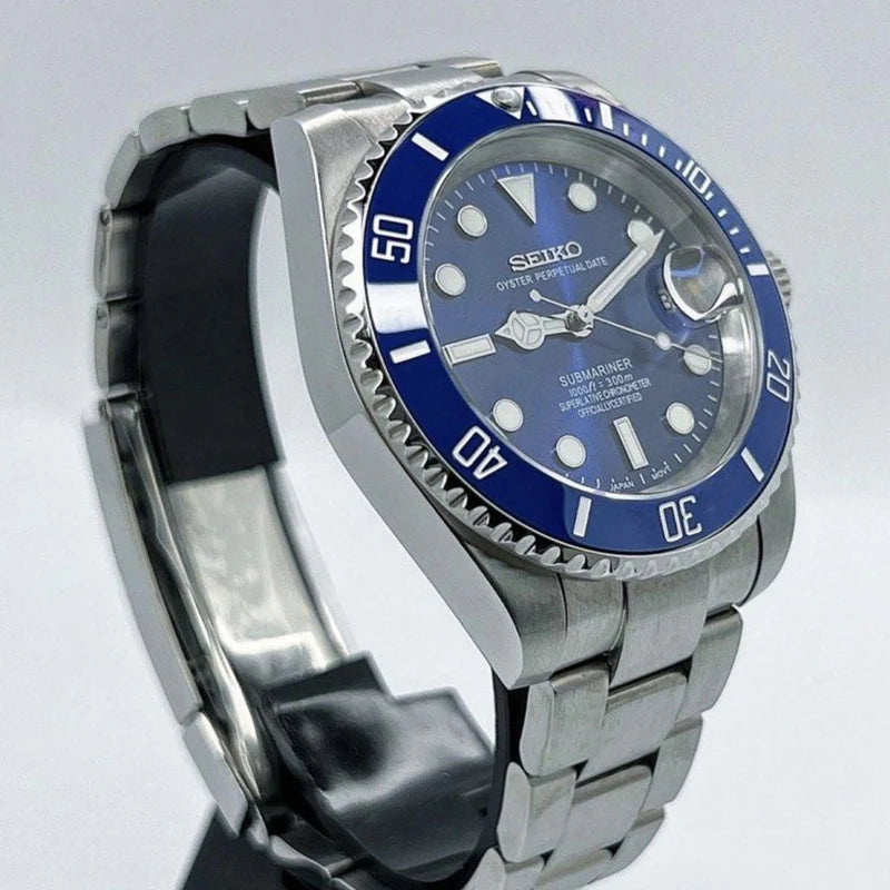 Seiko Mod Submariner - Royal Blue