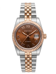 Seiko Mod Ladyjust Two-Tone Rose Gold Bronze Roman dial