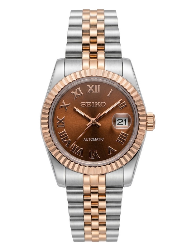 Seiko Mod Ladyjust – Two-Tone RoseGold Bronze Roman