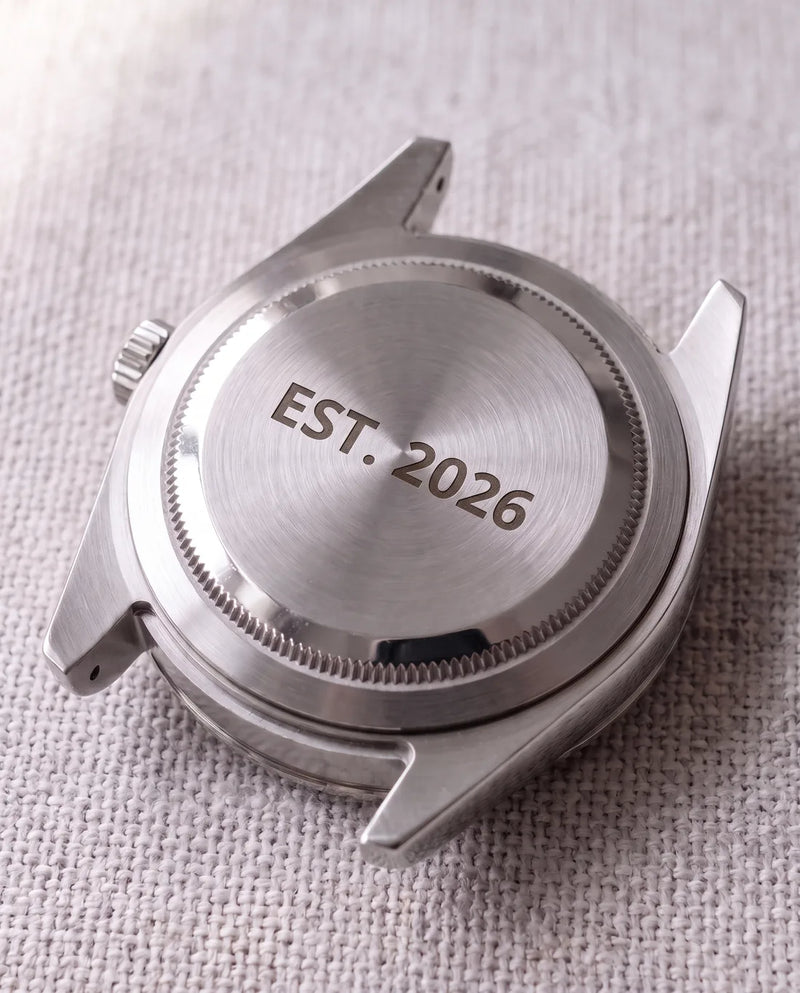 Modern with numbers engraving example
