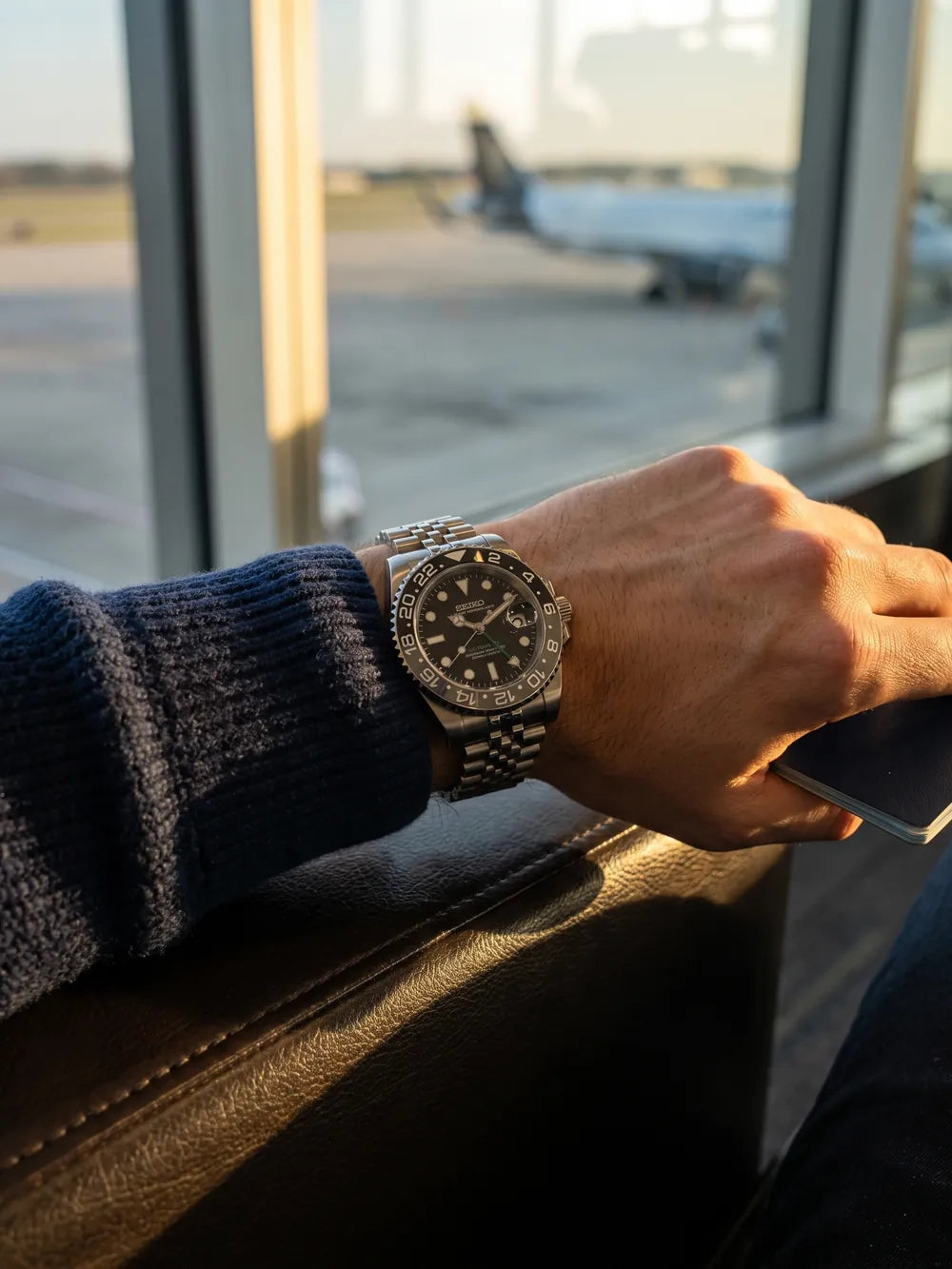 Travel watch, two time zones