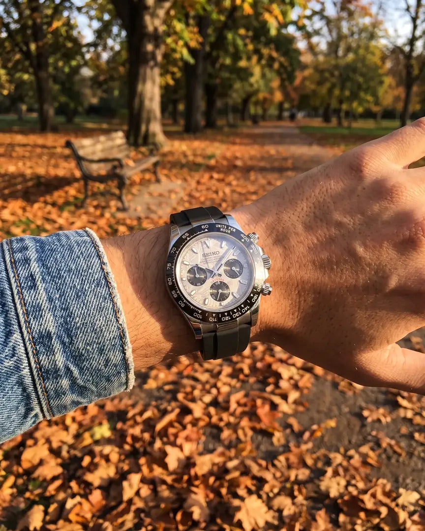 Seiko Mod Daytona - Cadran Panda Racer on the wrist