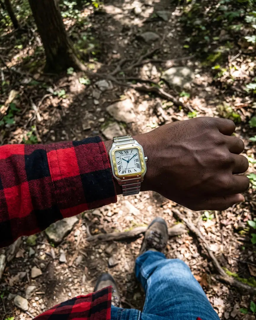 Seiko Mod Santos – Blue Dial on the wrist