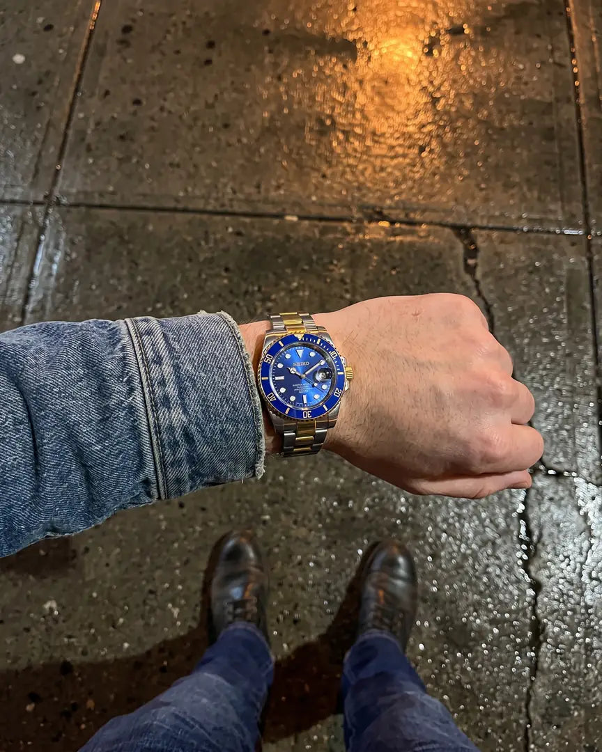 Seiko Mod Submariner 24H – Purple Joker on the wrist